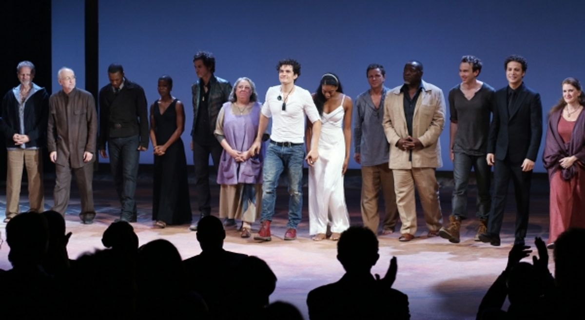 Corey Hawkins, Roslyn Ruff, Christian Camargo, Jayne Houdyshell, Orlando Bloom, Condola Rashad, Brent Carver, Chuck Cooper, Conrad Kemp,  Justin Guarini, Tracy Sallows and ensemble cast  at 