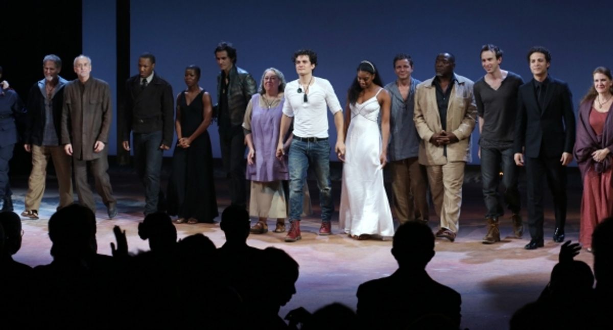 Corey Hawkins, Roslyn Ruff, Christian Camargo, Jayne Houdyshell, Orlando Bloom, Condola Rashad, Brent Carver, Chuck Cooper, Conrad Kemp,  Justin Guarini, Tracy Sallows and ensemble cast  at 