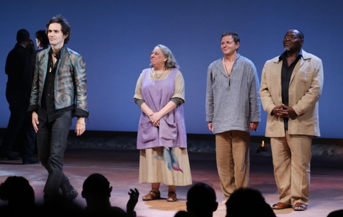 Christian Camargo, Jayne Houdyshell, Brent Carver and Chuck Cooper  at 