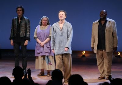 Christian Camargo, Jayne Houdyshell, Brent Carver and Chuck Cooper  Photo