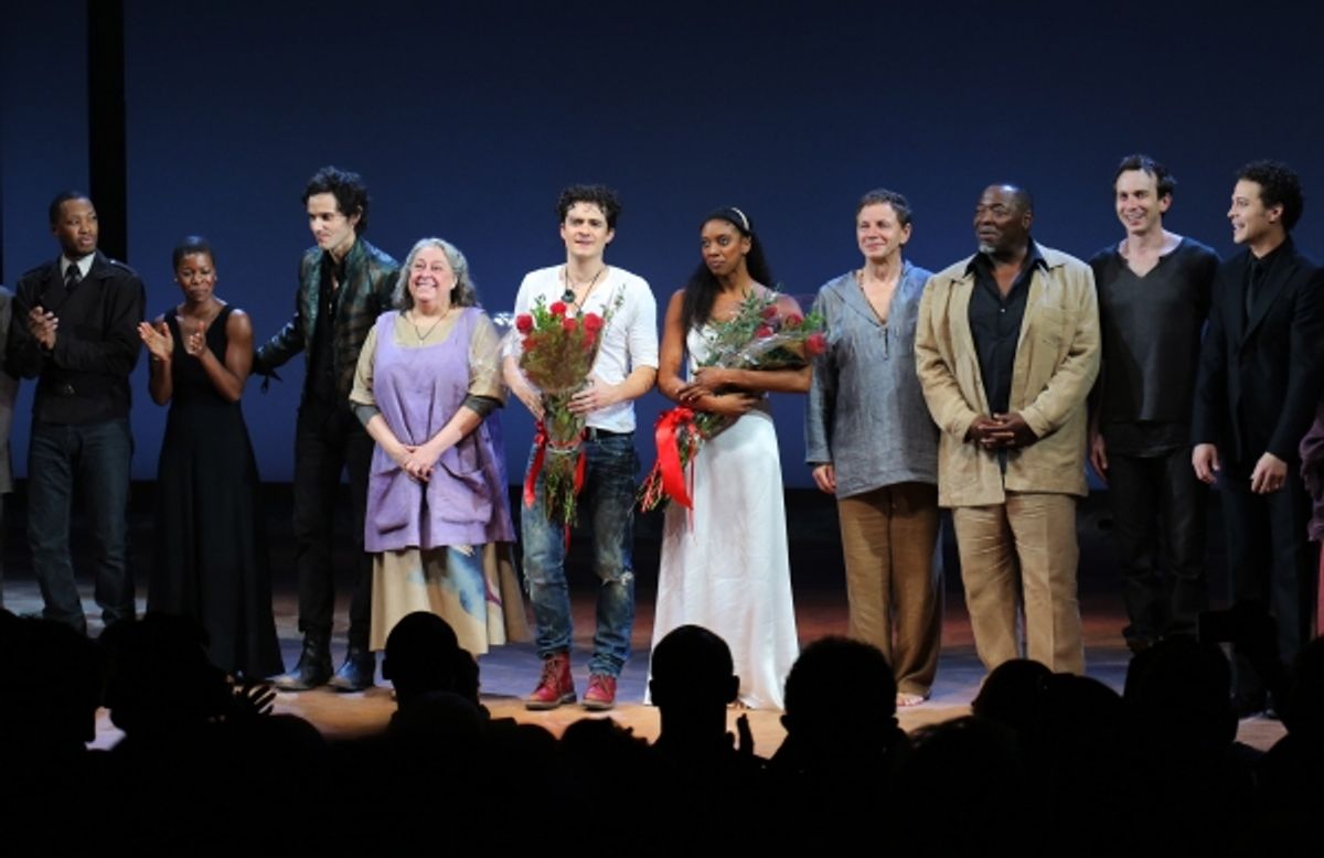 Corey Hawkins, Roslyn Ruff, Christian Camargo, Jayne Houdyshell, Orlando Bloom, Condola Rashad, Brent Carver, Chuck Cooper, Conrad Kemp and Justin Guarini  at 