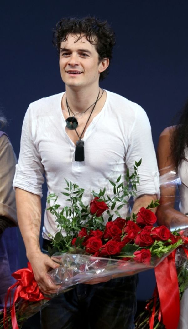 Orlando Bloom during the Broadway Opening Night Performance Curtain Call for ''Romeo  Photo