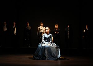 (center) Mary Anne Evans also known as George Eliot, played by Aedin Moloney @ BroadwayWorld (center) Mary Anne Evans also known as George Eliot, played by Aedin Moloney Photo