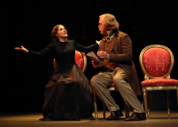 Mary Anne Evans also known as George Eliot, played by Aedin Moloney and George Henry  Photo