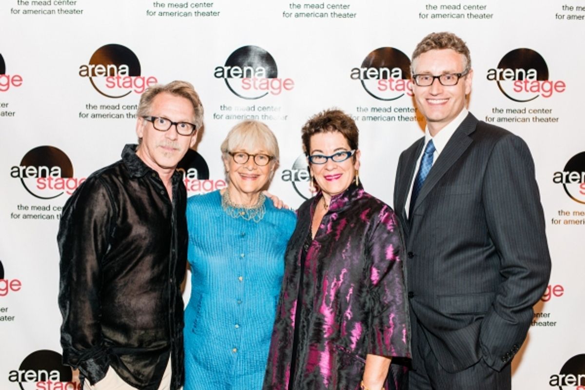 Stephen Spinella and Estelle Parsons, Artistic Director Molly Smith and playwright Eric Coble at 
