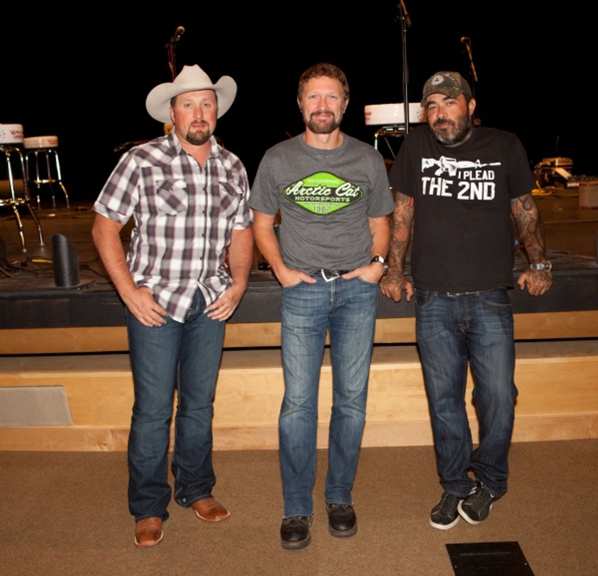 Tate Stevens, Craig Morgan and Aaron Lewis at 
