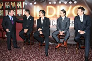 Jimmy Nederlander introduces Sebastien Izambard, Carlos Marin, Urs Buhler and David Miller from IL DIVO @ BroadwayWorld Jimmy Nederlander introduces Sebastien Izambard, Carlos Marin, Urs Buhler and David M Photo