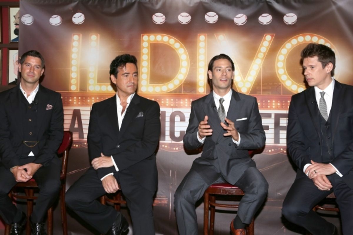 Sebastien Izambard, Carlos Marin, Urs Buhler and David Miller from IL DIVO at 