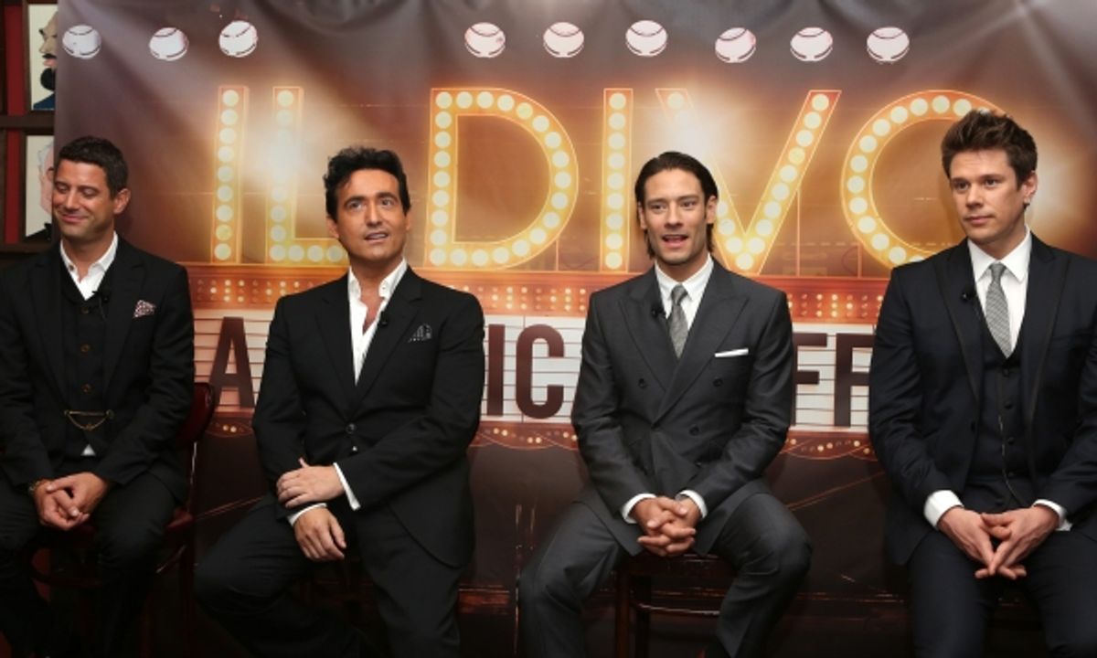 Sebastien Izambard, Carlos Marin, Urs Buhler and David Miller from IL DIVO at 