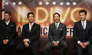 Sebastien Izambard, Carlos Marin, Urs Buhler and David Miller from IL DIVO @ BroadwayWorld Sebastien Izambard, Carlos Marin, Urs Buhler and David Miller from IL DIVO Photo