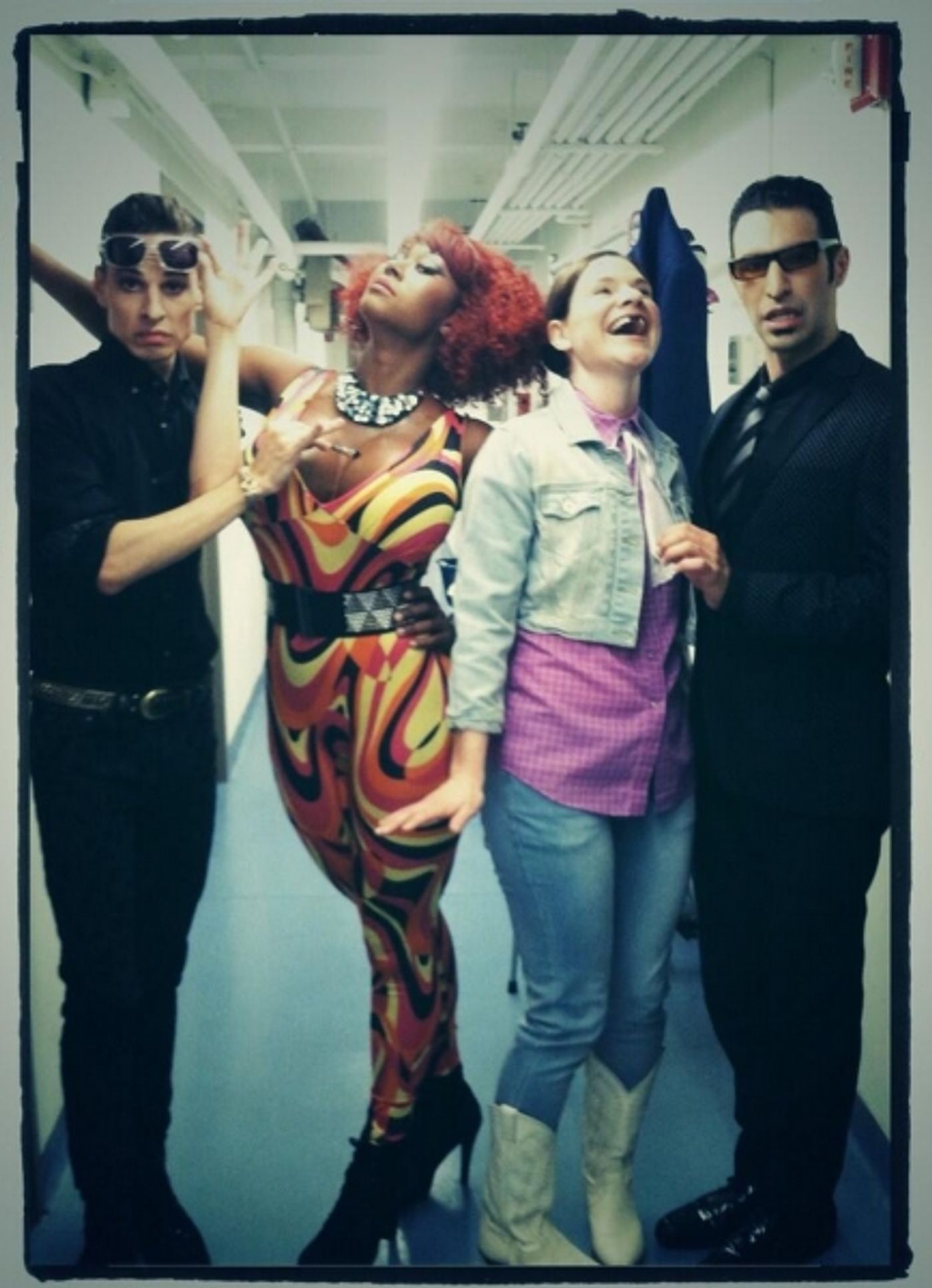 Photo Flash: Saturday Intermission Pics, September 21 - Part 2 - KINKY BOOTS' Annaleigh Ashford & Lena Hall Have a Little Identity Crisis; Plus CINDERELLA & More! Image