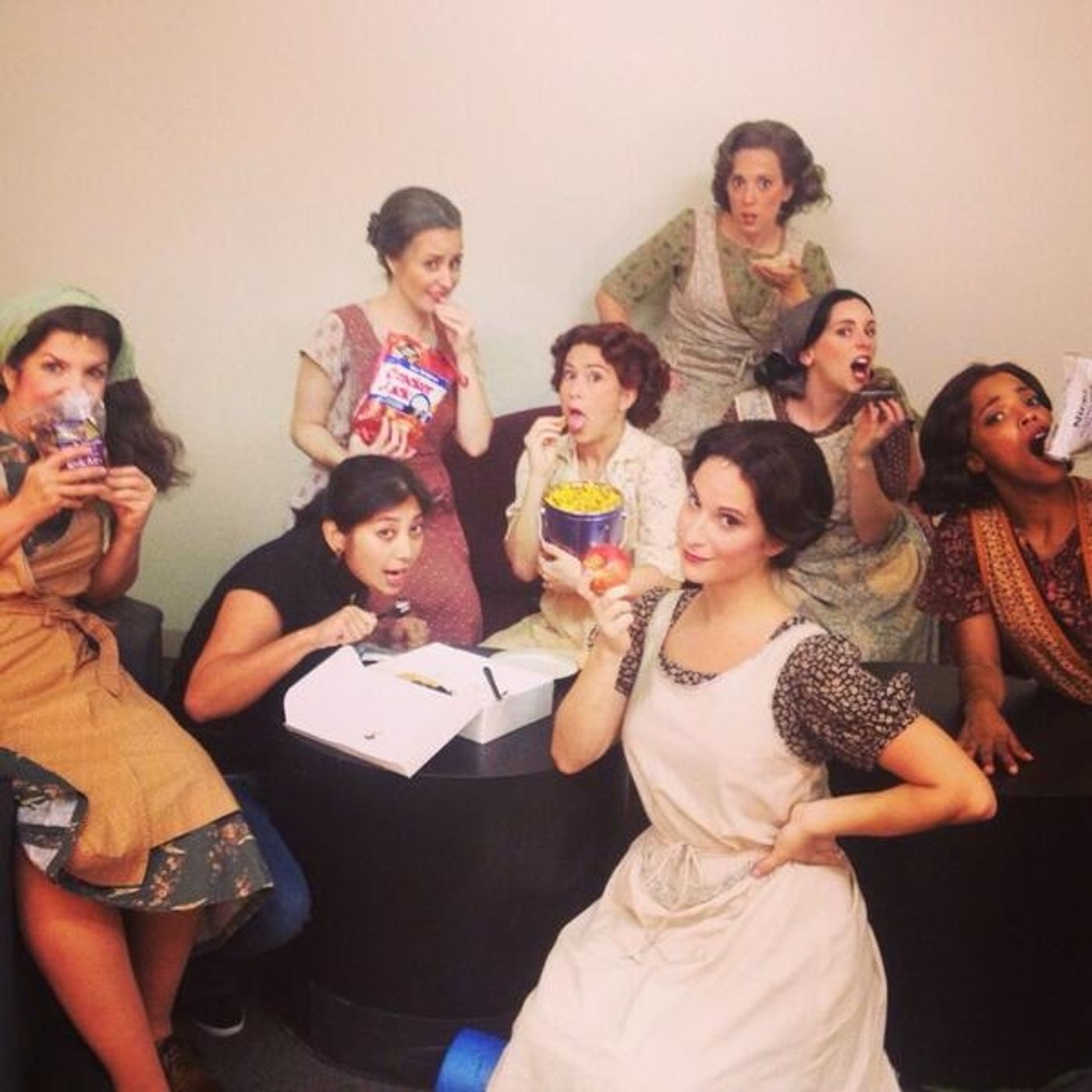 Photo Flash: Saturday Intermission Pics, September 21 - Part 2 - KINKY BOOTS' Annaleigh Ashford & Lena Hall Have a Little Identity Crisis; Plus CINDERELLA & More! Image