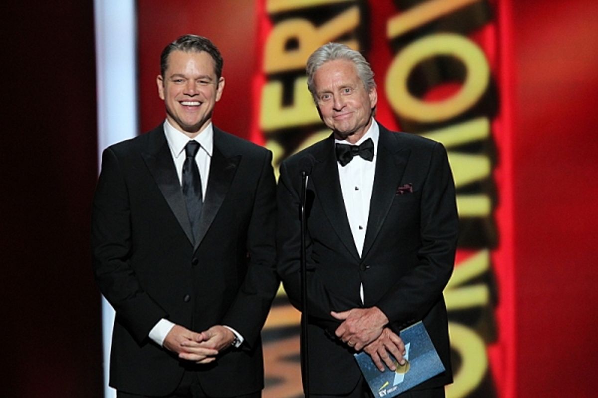 Matt Damon and Michael Douglas at 