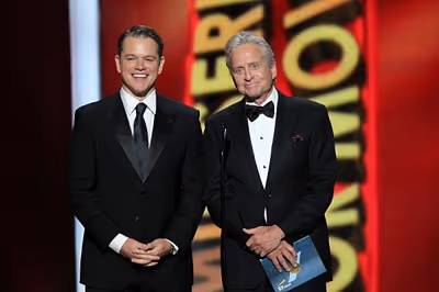 Matt Damon and Michael Douglas Photo