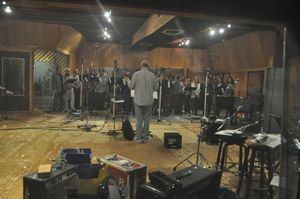 Norman Weiss conducting the singers- Bill Kazdan, Joy L. Matthews-Jacobs, Cindy Hoxie, Wade Walfon, Kenneth Kantor, Angie Finn, Rose Mary taylor, Laird Mackintosh, David Michael Garry, Victoria Toelker, Marni Robb, Mary Michael Patterson, Lynne Abeles, El @ BroadwayWorld Norman Weiss conducting the singers- Bill Kazdan, Joy L. Matthews-Jacobs, Cindy Hoxie Photo