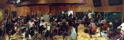 Musical Director Norman Weiss with the Phantom Orchestra-oboe: Matt Dine; trumpet: Lo Photo