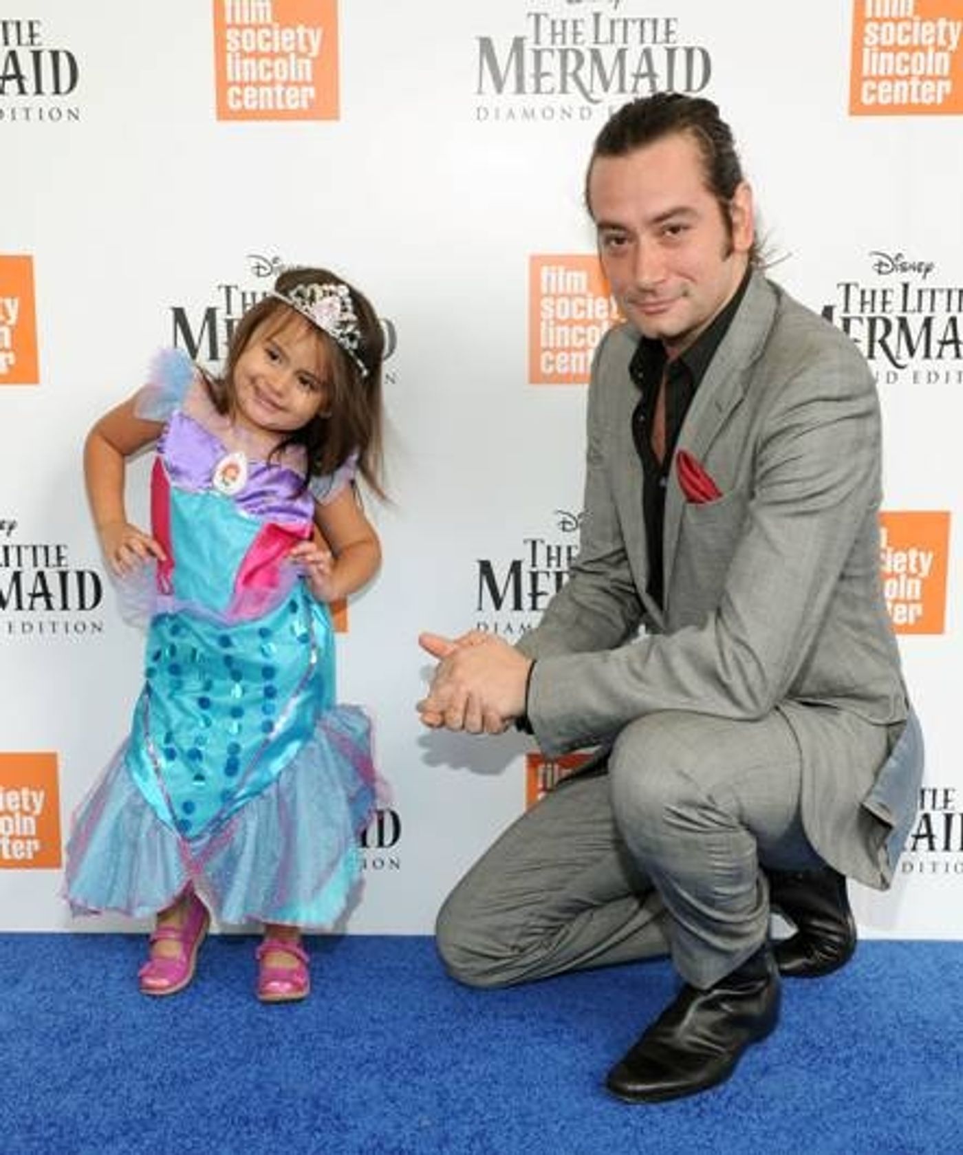 Photo Flash: Constantine Maroulis & Daughter Attend LITTLE MERMAID Blu-ray Screening  Image