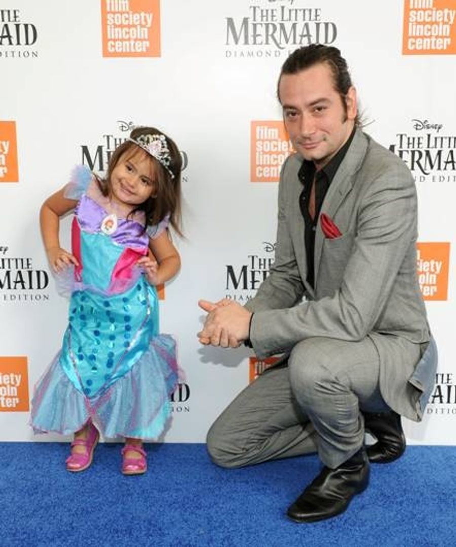 Photo Flash: Constantine Maroulis & Daughter Attend LITTLE MERMAID Blu-ray Screening Image