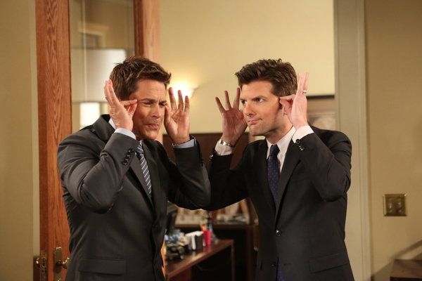 PARKS AND RECREATION -- ''The Pawnee-Eagleton Tip Off Classic'' Episode 603 -- Pictur Photo