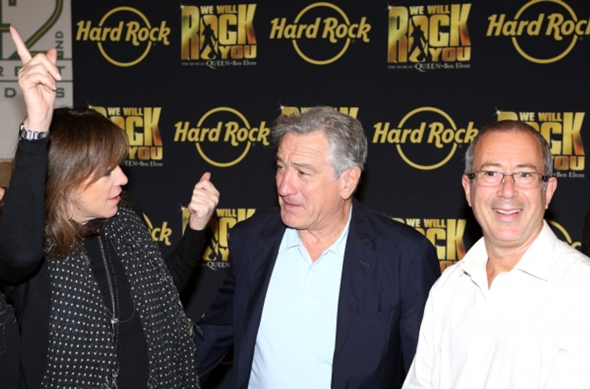 Jane Rosenthal, Robert De Niro with Director Ben Elton at 