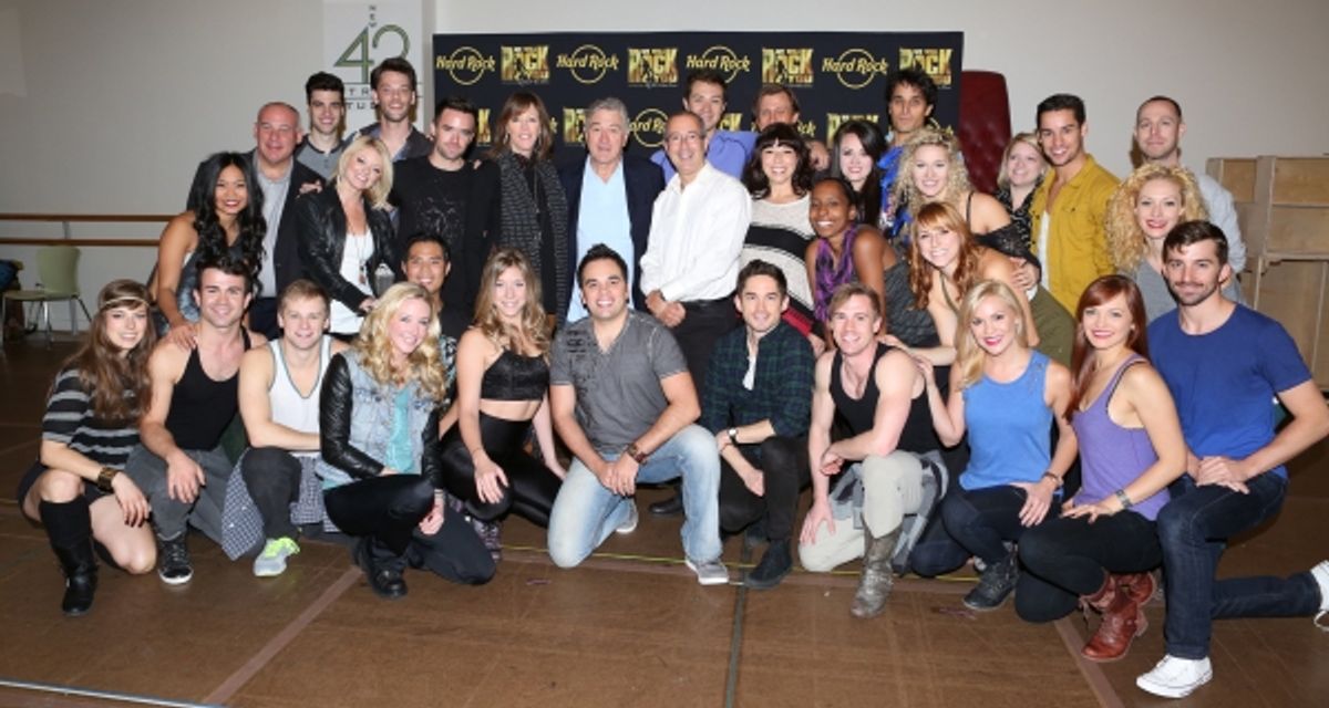 Ryan Knowles, Ruby Lewis, Brian Justin Crum, Jane Rosenthal, Robert De Niro,  Erika Peck, Jared Zirilli, Director Ben Elton & Company  at 