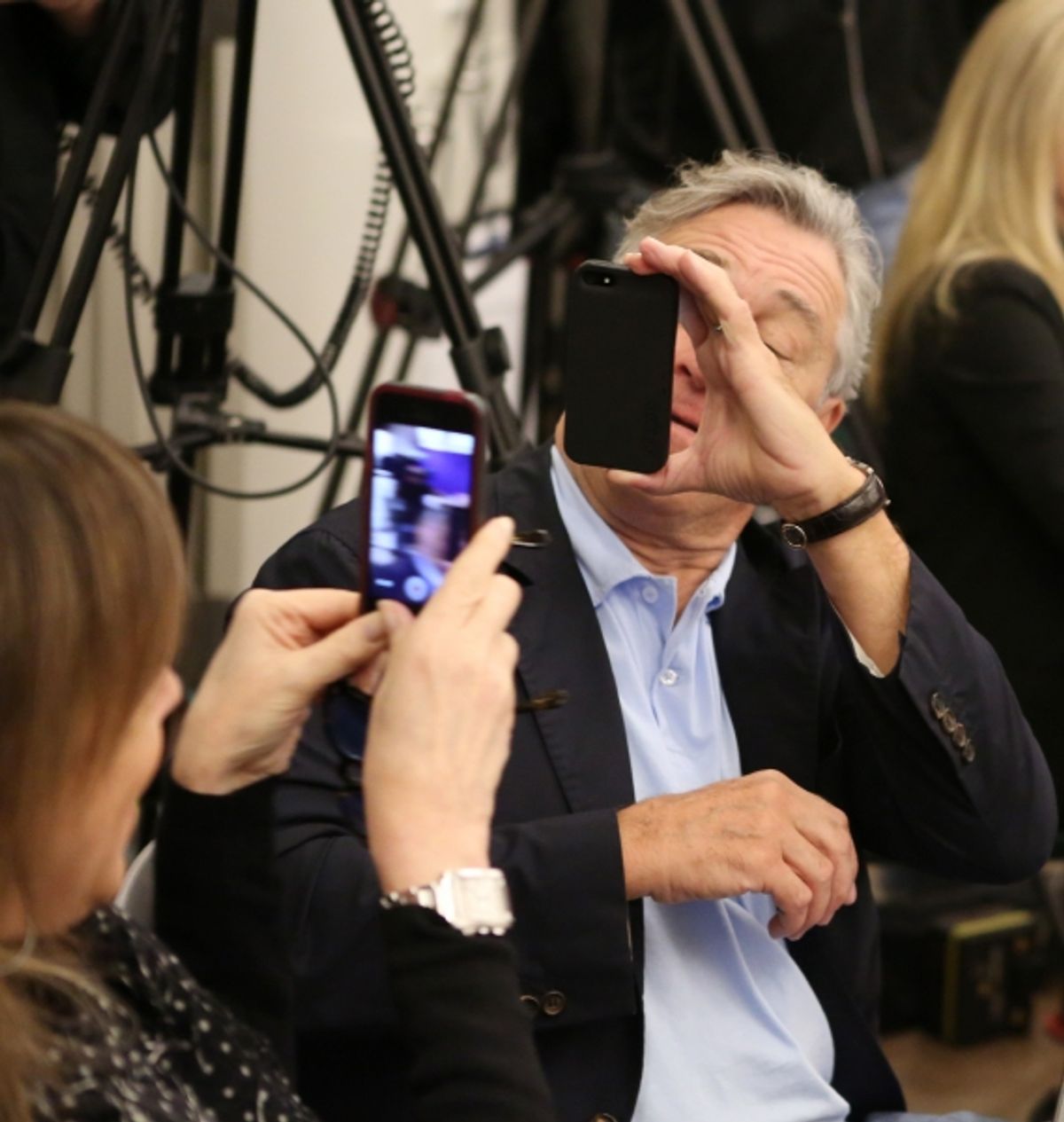 Jane Rosenthal and Robert De Niro  at 