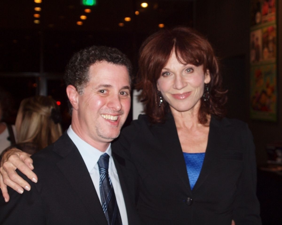 Director Jeff Maynard with Marilu Henner. at 