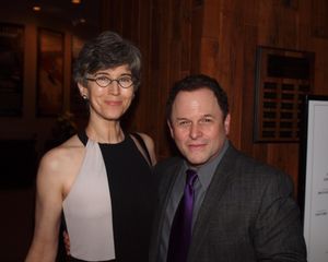 Daena E. Title with Jason Alexander. Photo