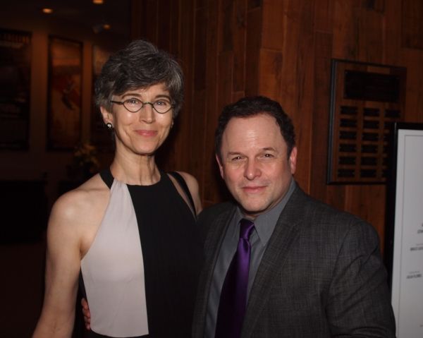 Daena E. Title with Jason Alexander. Photo
