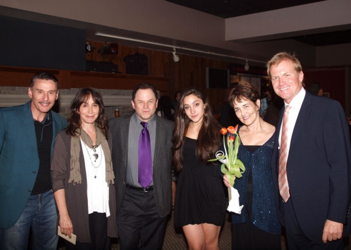 John Mariano, Gina Hecht, Jason Alexander, Cate Caplin, Tom McCoy and friend. at 