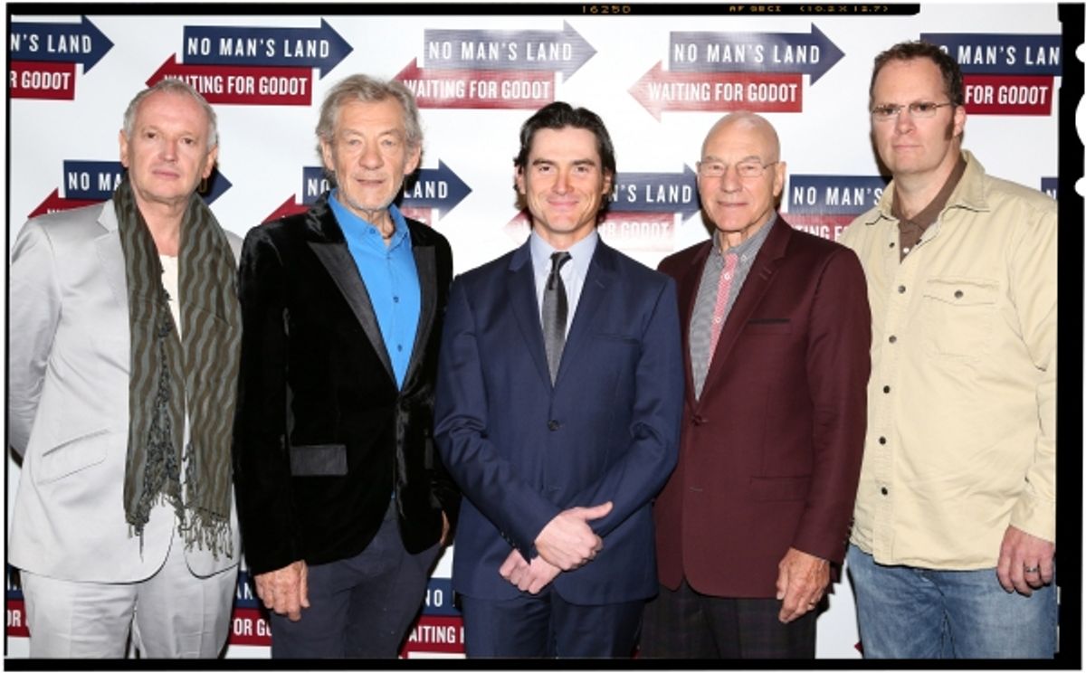 Director Sean Mathias,  Ian McKellen, Billy Crudup, Patrick Stewart & Shuler Hensley  at 