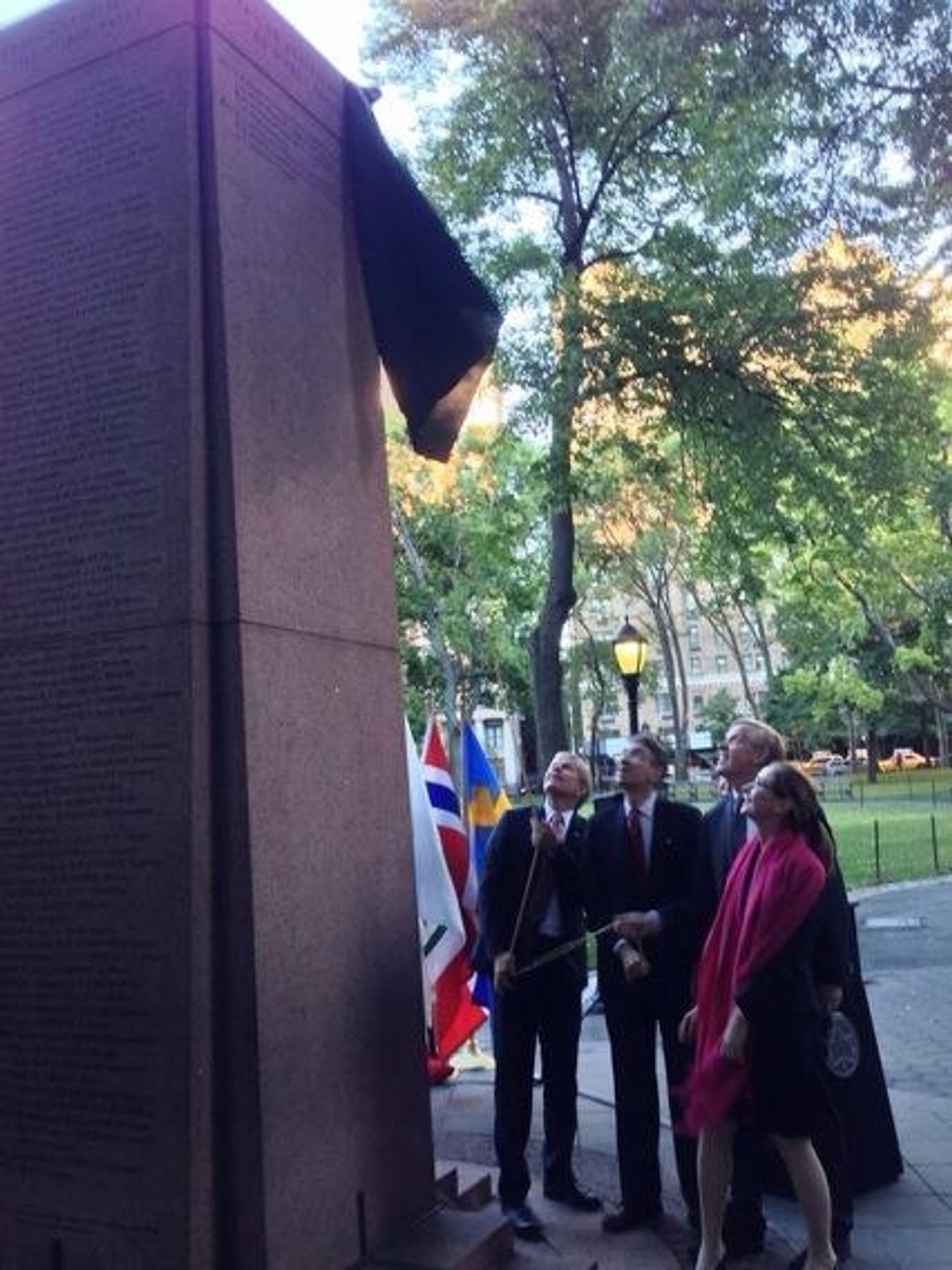 Photo Flash: New Inscriptions Unveiled at Nobel Monument in NYC  Image