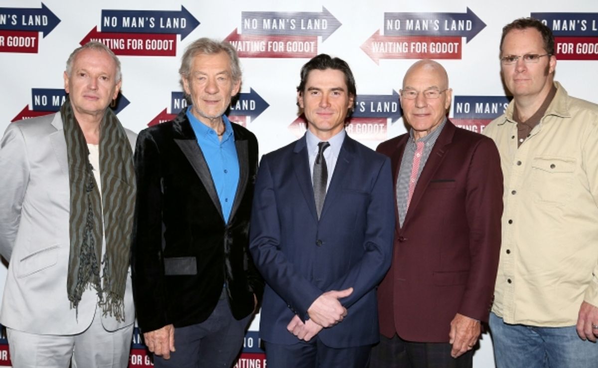 Director Sean Mathias,  Ian McKellen, Billy Crudup, Patrick Stewart & Shuler Hensley at 