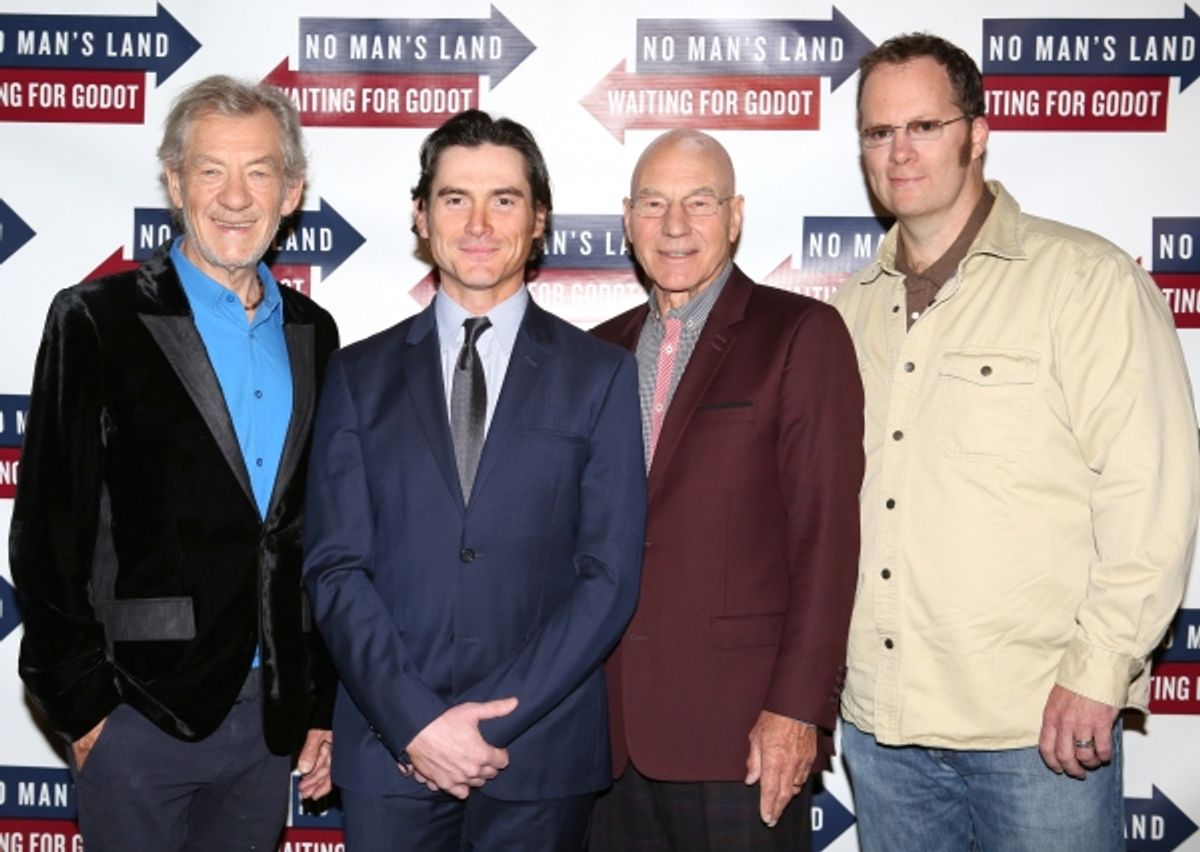 Ian McKellen, Billy Crudup, Patrick Stewart & Shuler Hensley  at 
