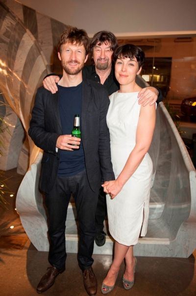 Mark Bazeley (Johan), Trevor Nunn and Olivia Williams (Marianne) Photo