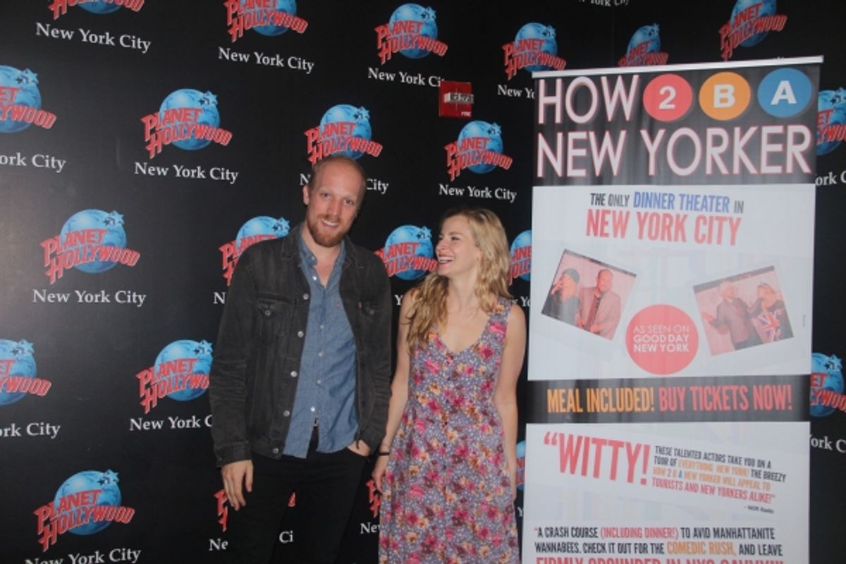 KEVIN JAMES DOYLE and MARGARET COPELAND Celebrate Their Arrival at the New Screening Room Theater at Planet Hollywood Times Square. at 