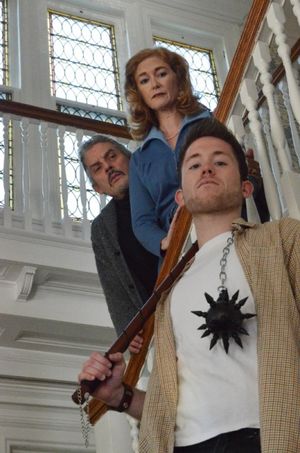  Carl Wallnau as Sidney, Maria Brodeur as Myra, and Jon Mulhearn as Clifford Photo