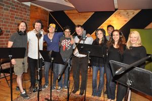Andros Rodriguez (Engineer) and Lynn Pinto (Producer) join J. Michael Zygo, Adam Wesley Brown, Ari McKay Wilford, Carlos Valdes, Andrea Gross and Erikka Walsh @ BroadwayWorld Andros Rodriguez (Engineer) and Lynn Pinto (Producer) join J. Michael Zygo, Adam Wesl Photo