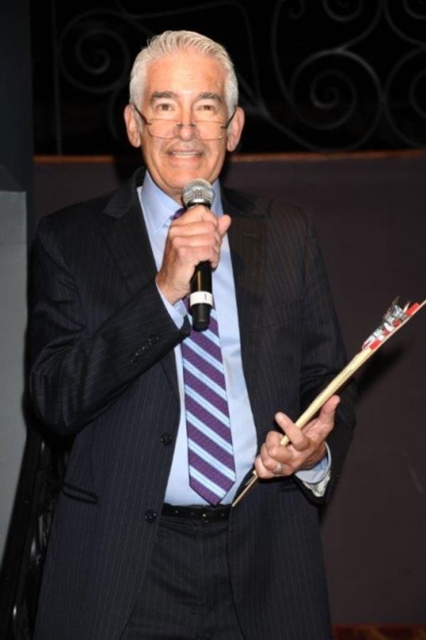 Bruce Michael, Executive Director, The Space at Westbury welcomes guests Photo