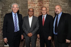 Bruce Michael, Cyrus Hakakian, Mayor Peter Cavallaro, Eric Alexander @ BroadwayWorld Bruce Michael, Cyrus Hakakian, Mayor Peter Cavallaro, Eric Alexander Photo