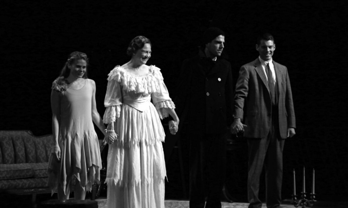 Celia Keenan-Bolger, Cherry Jones, Zachary Quinto and Brian J. Smith at 