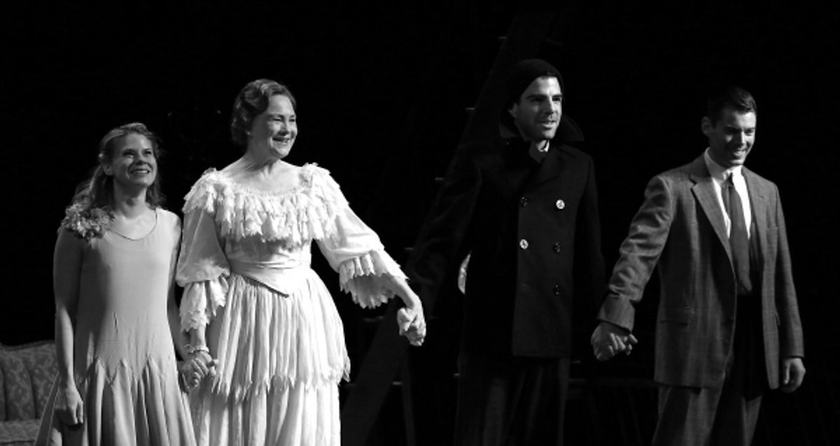 Celia Keenan-Bolger, Cherry Jones, Zachary Quinto and Brian J. Smith at 