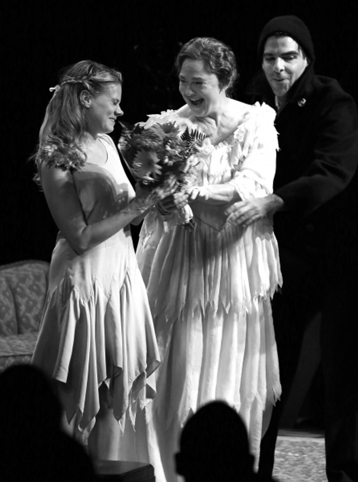 Celia Keenan-Bolger, Cherry Jones, Zachary Quinto  at 