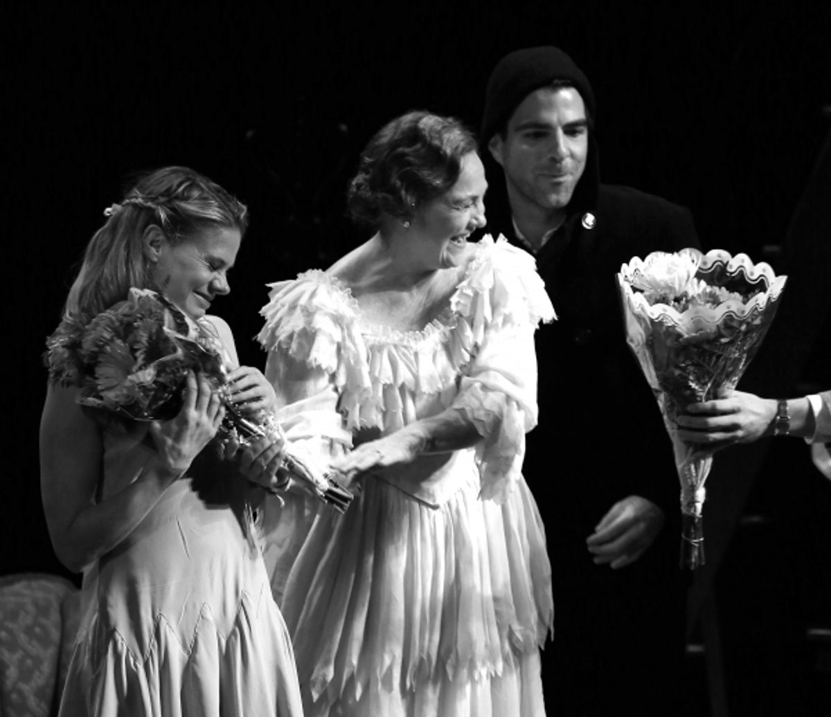 Celia Keenan-Bolger, Cherry Jones, Zachary Quinto  at 