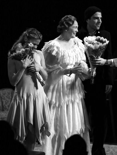 Celia Keenan-Bolger, Cherry Jones and Zachary Quinto  Photo