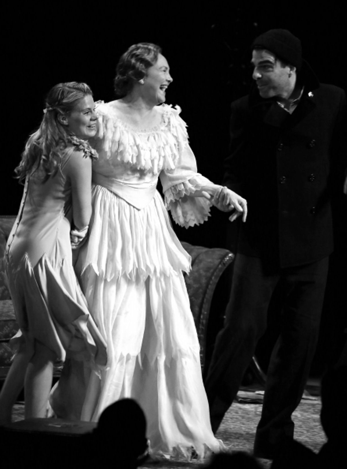 Celia Keenan-Bolger, Cherry Jones, Zachary Quinto at 