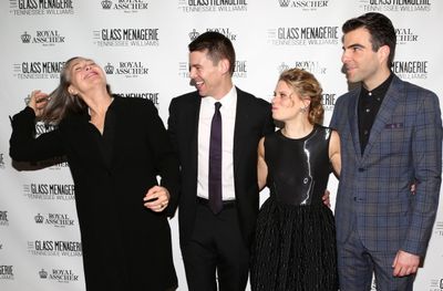 Cherry Jones, Brian J. Smith, Celia Keenan-Bolger and Zachary Quinto Photo