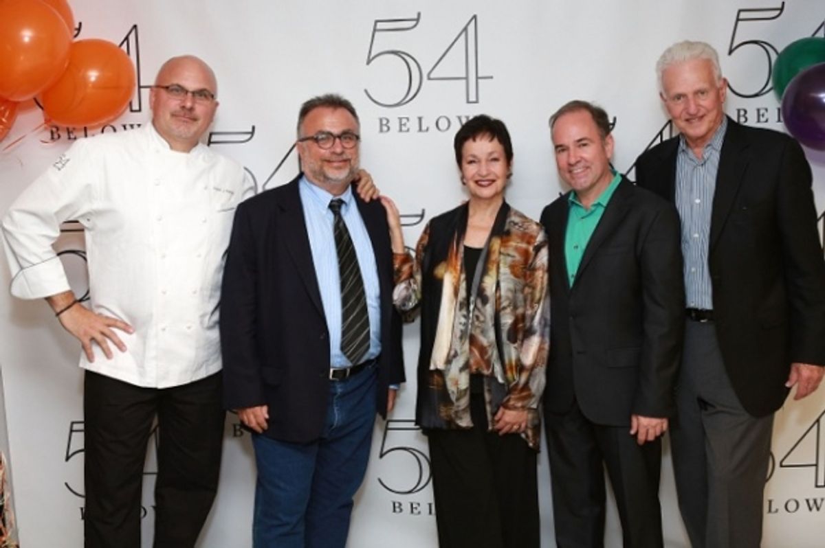 Andre Marrero, Richard Frankel, Lynn Ahrens, Stephen Flaherty, Tom Viertel at 