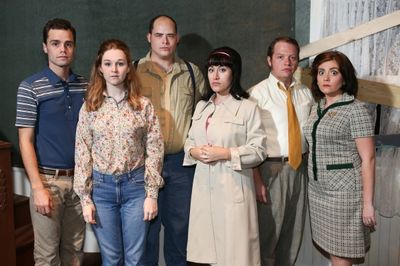 The cast of New Line Theatre''s ''Night of the Living Dead,'' 2013. L-R, Joseph McAnu Photo