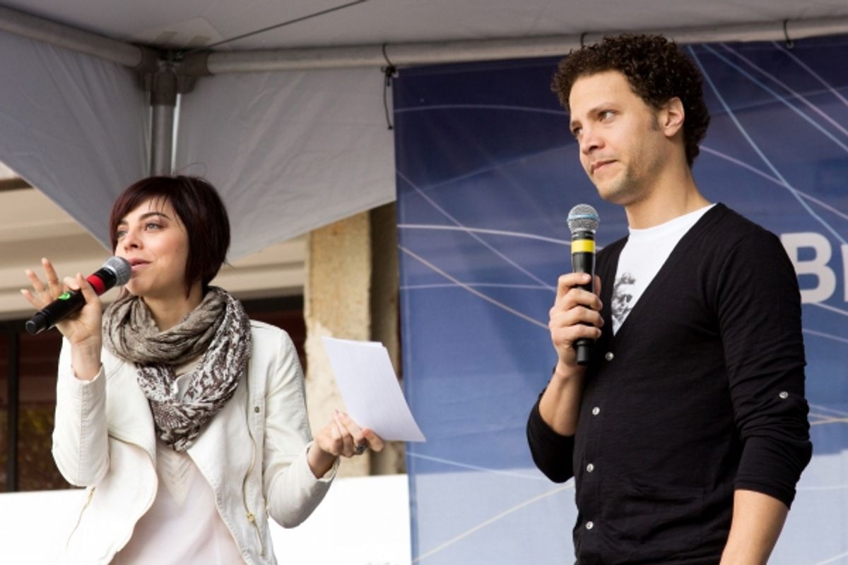 Krysta Rodriguez, Justin Guarini at 